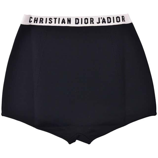 Dior Women's Black Cotton J'Adior Logo Band Underwear For Sale at ...