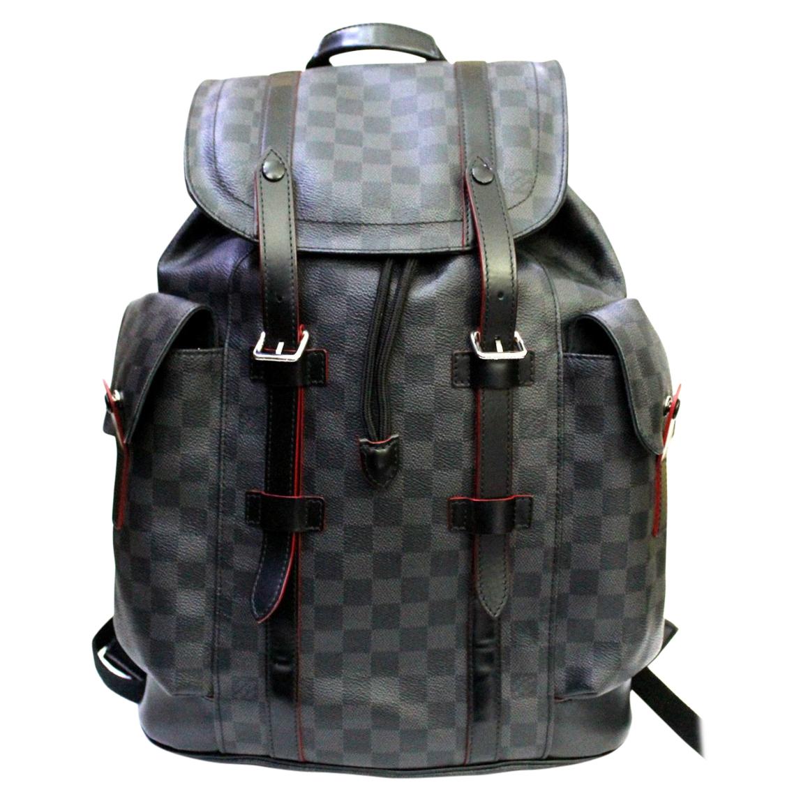 2015 Luois Vuitton Damier Graphite Christopher Backpack Bag