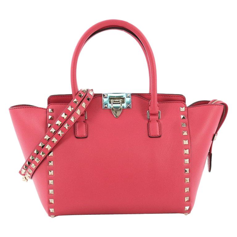 Valentino Rockstud Tote Rigid Leather Small at 1stDibs