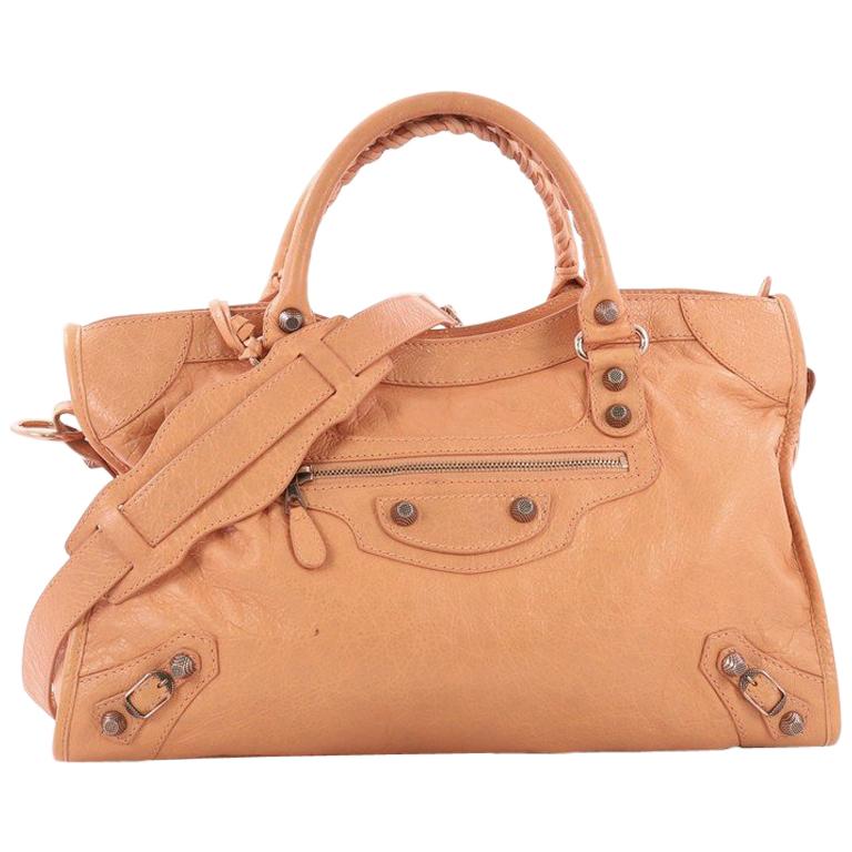 Balenciaga City Giant Studs Handbag Leather Medium For Sale at 1stdibs