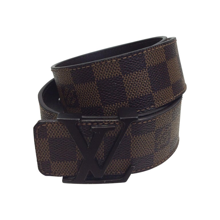Louis Vuitton Ebene Initiales Belt For Sale at 1stDibs