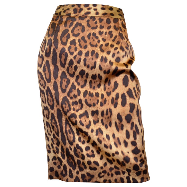 Dolce and Gabbana Leopard Print Pencil Skirt at 1stDibs | animal print ...