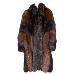 Used CHRISTIAN DIOR  Red Russian Fox Fur Coat