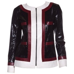 CHANEL  Multi Color-Block Leather Jacket