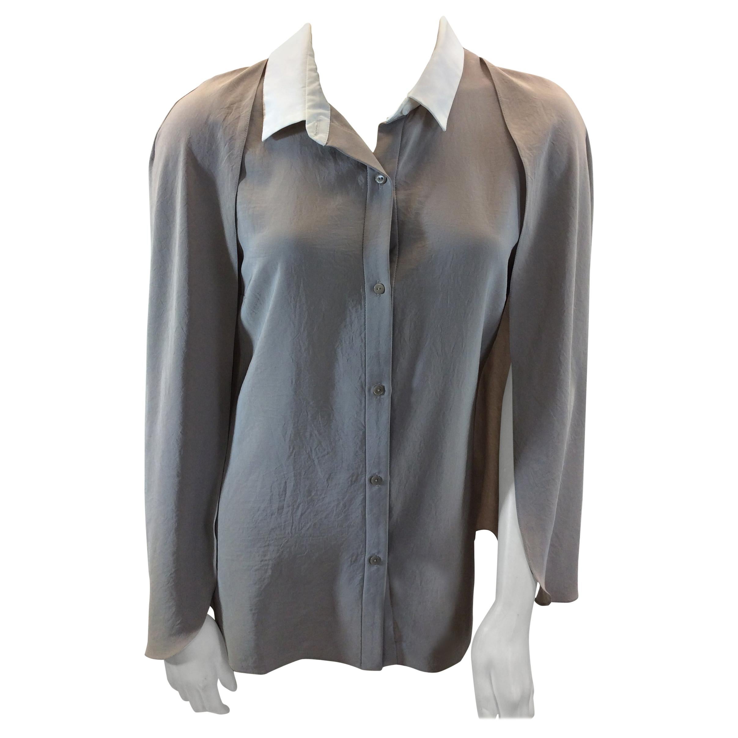 Carven Beige Blouse NWT For Sale