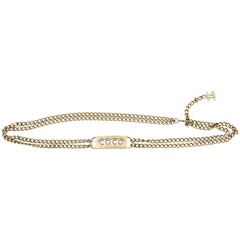 Goldtone Chanel Coco Chain Belt