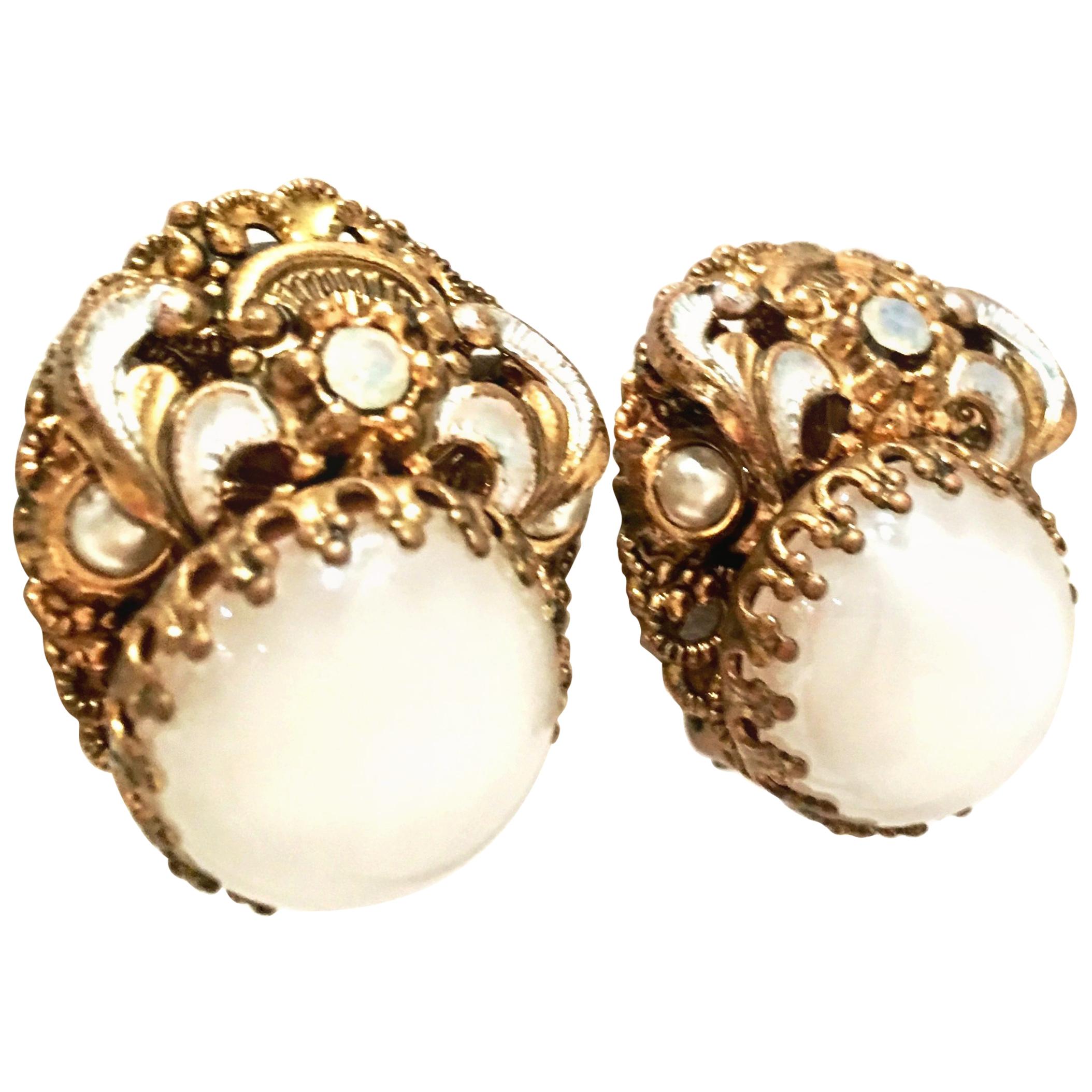W Germany Vintage Earrings 2 For Sale on 1stDibs