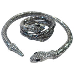 Retro Snake Wrap Necklace & Bracelet