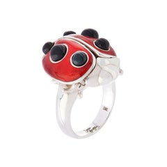 Simon Harrison Ladybird Sterling Silver Ring