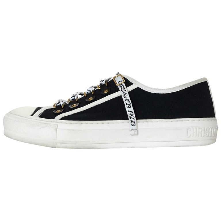 dior shoes black and white