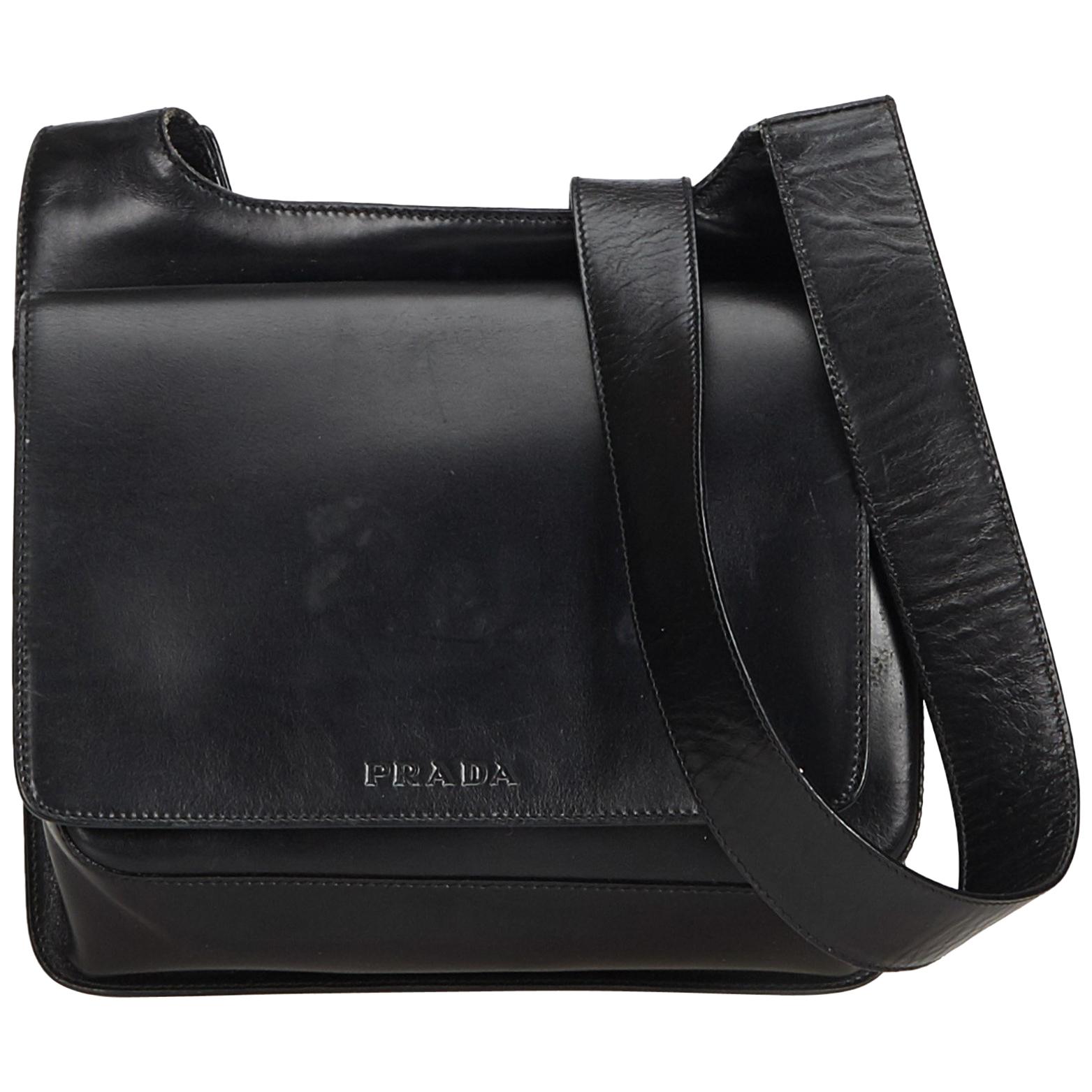 Prada Black Leather Crossbody Bag | SEMA Data Co-op