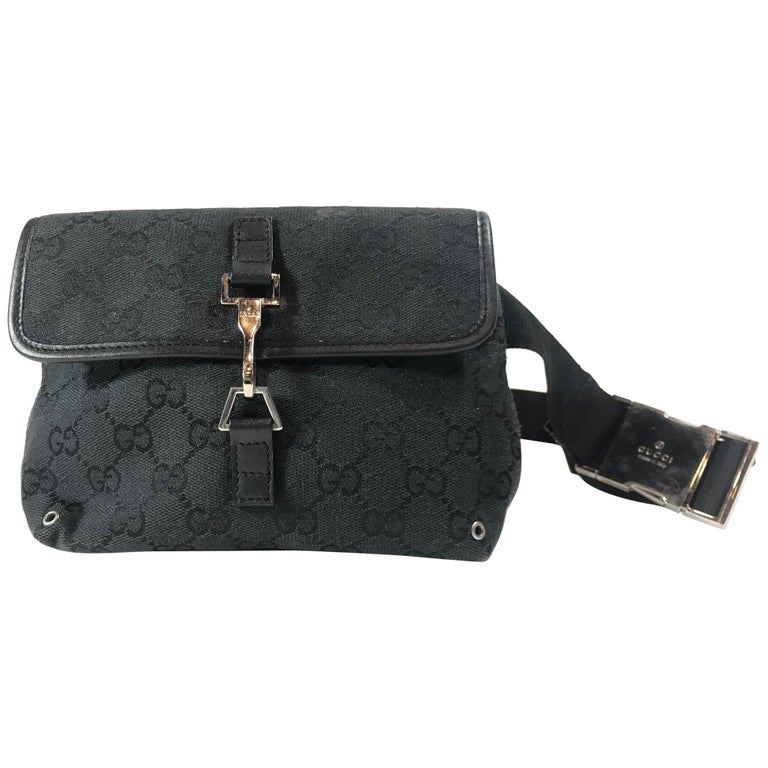 Gucci GG Canvas Jackie Waist Bag For Sale at 1stDibs
