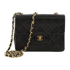 Chanel Vintage Square Classic Flap Bag Quilted Lambskin Small