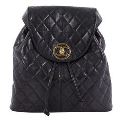 Chanel Vintage Backpack Quilted Lambskin Large