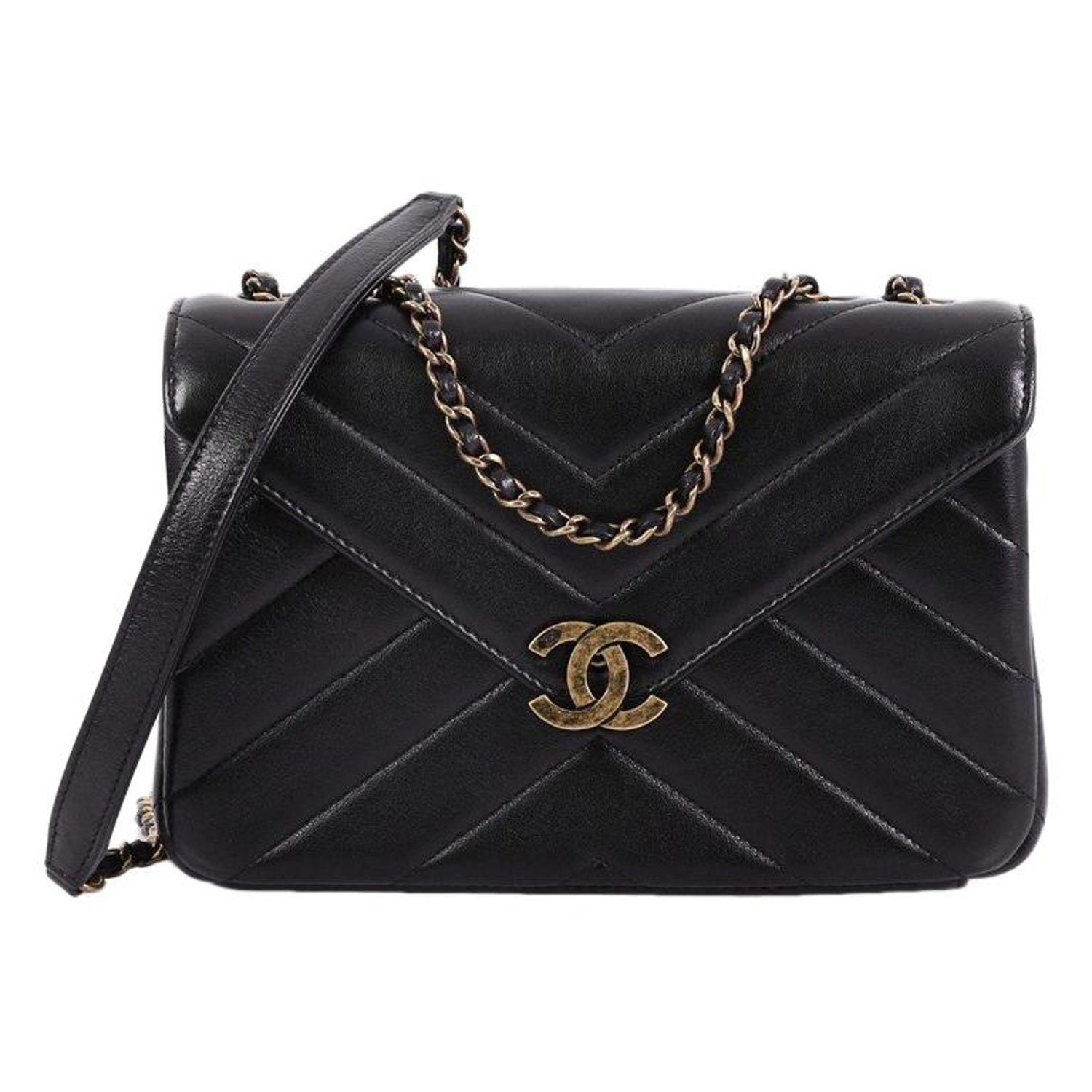Chanel Coco Envelope Flap Bag Chevron Leather Medium at 1stDibs | chanel  envelope flap bag, chanel coco envelope bag, chanel chevron envelope bag