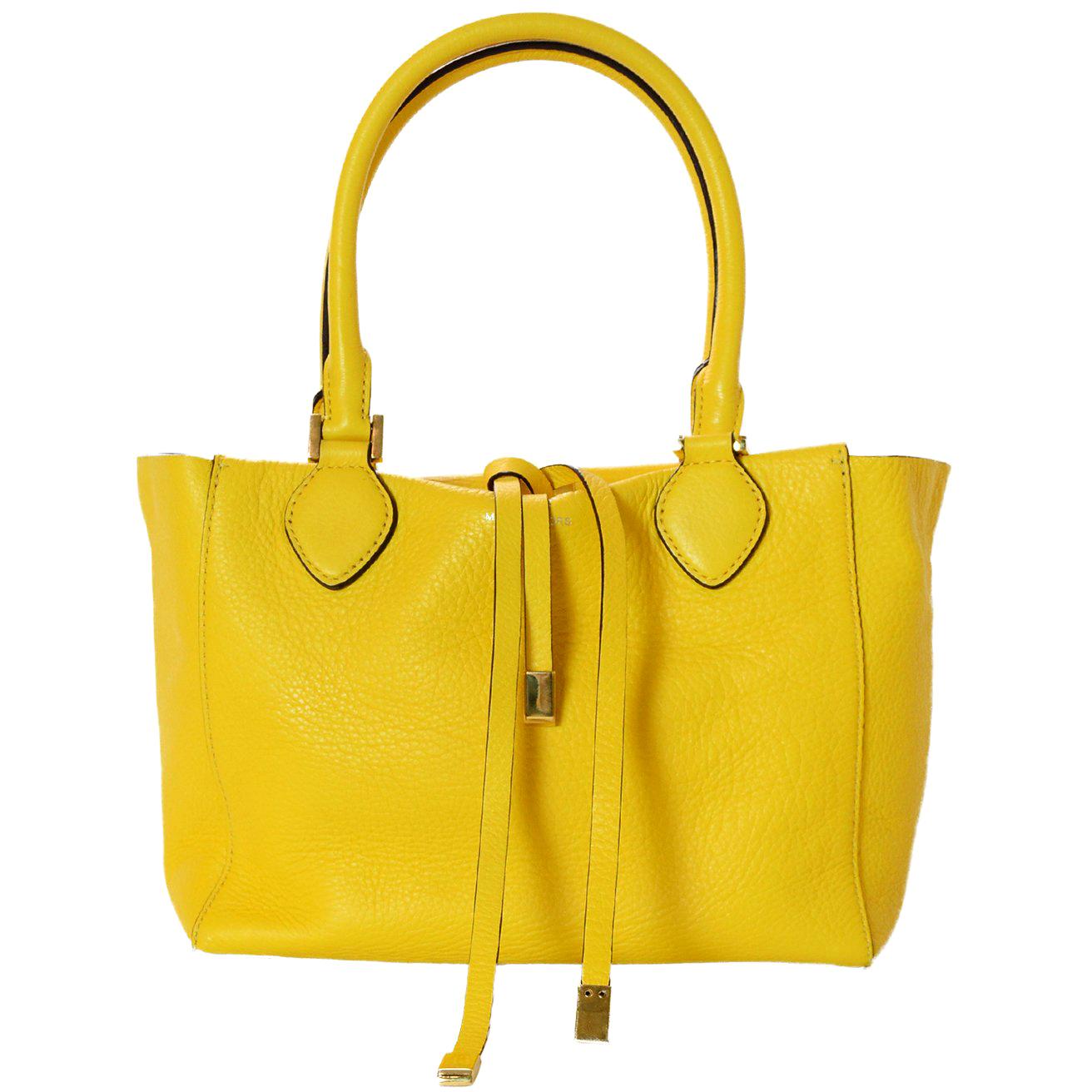 Michael Kors Yellow Leather Miranda Tote Bag For Sale at 1stDibs