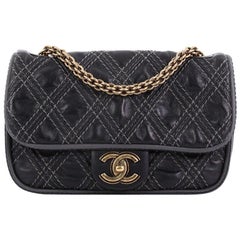 Chanel Triptych Flap Bag Quilted Calfskin Small