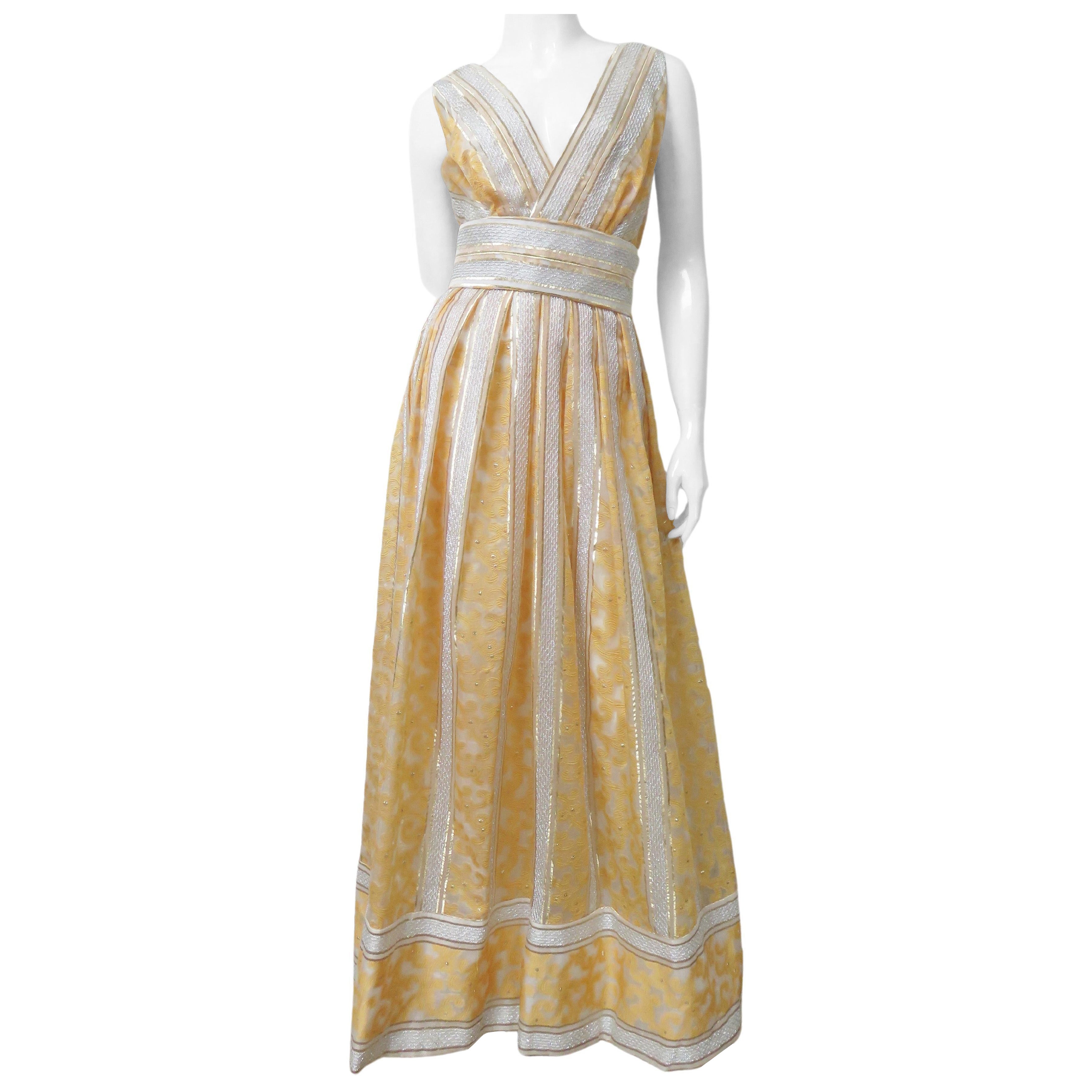 Kent 1960s Silk Gown For Sale