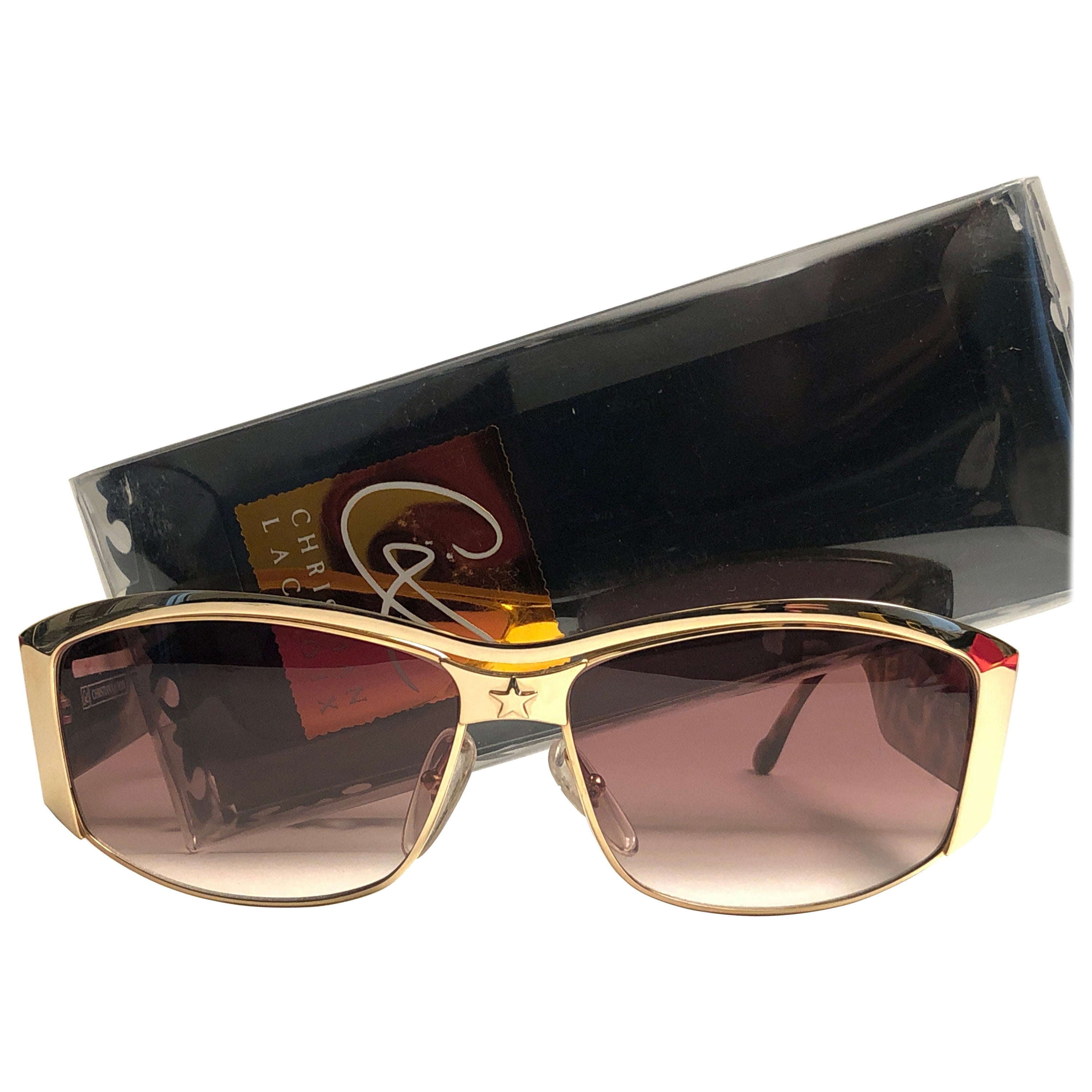 Chic Contemporary Christian LaCroix Sunglasses CL5008 001 at 1stDibs