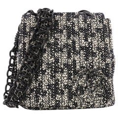 Chanel Camellia Messenger Bag Tweed Large