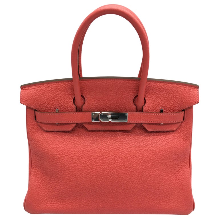 Hermes Preloved Bougainvillea Birkin 30cm