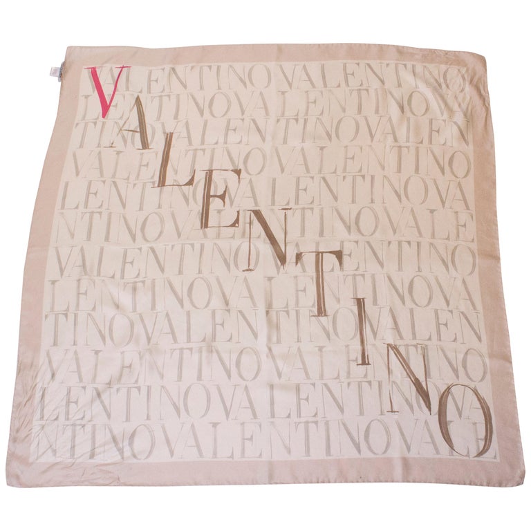 vintage valentino silk scarf