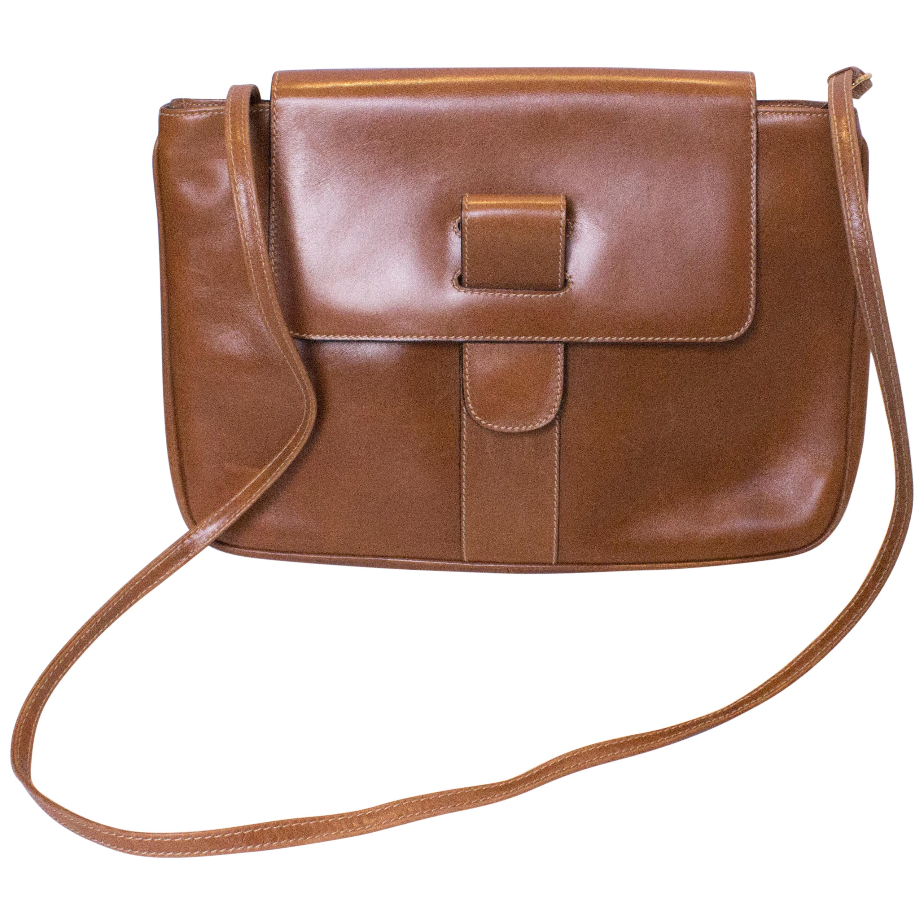 Vintage Leather Bag by Ferragamo at 1stDibs