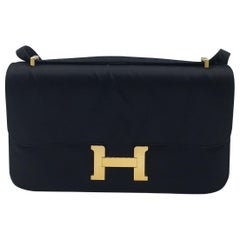 Hermes Black Constance Elan in silk