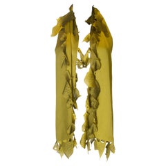 Silk mix Laser Cut Scarf with Fish Detail
