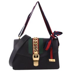 Used Gucci Sylvie Shoulder Bag Leather Small