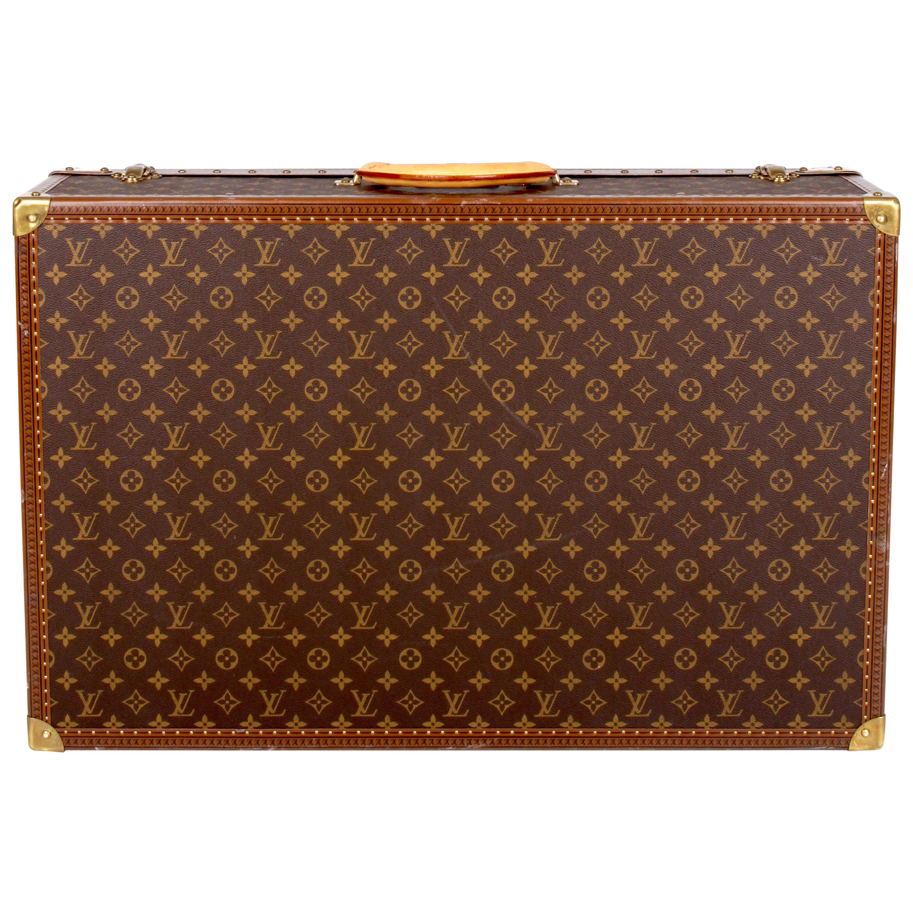 Louis Vuitton Monogram Trunk Suitcase 75 - brown