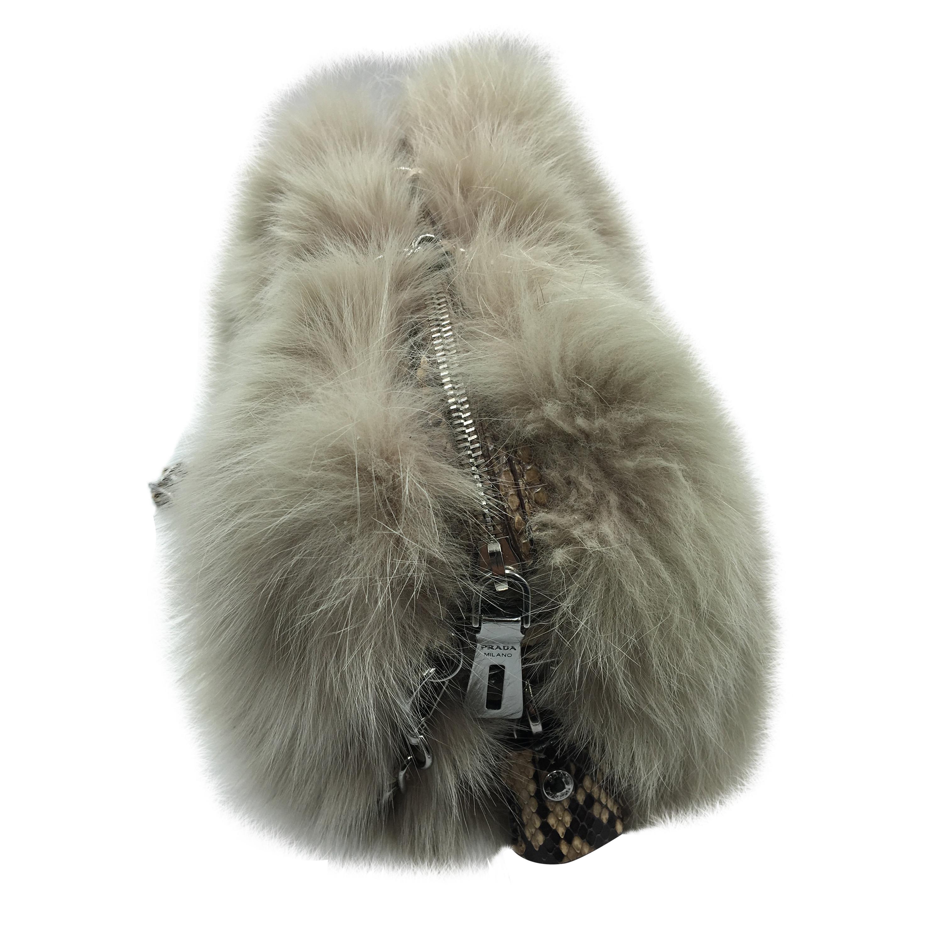 Prada Fox Fur Bag For Sale