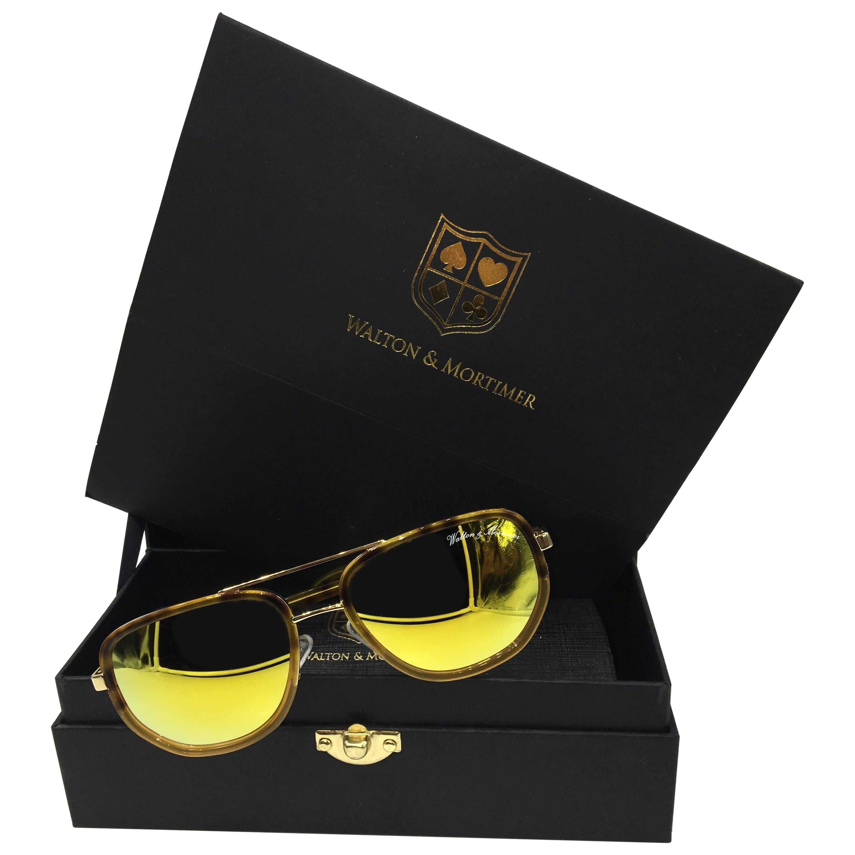 Walton & Mortimer Sunglasses HAVANA NUMBER ONE Limited Edition For Sale