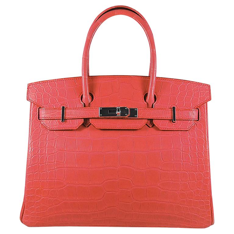 Hermes 30cm Bougainvillier Mississippi Matte Birkin Tasche 1