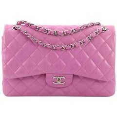 Chanel Classic Double Flap Bag Quilted Lambskin Jumbo