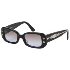Lunettes de soleil à monture rectangulaire JEAN PAUL GAULTIER c.1997 Boîte noire 56-8007