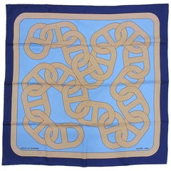 Hermes Circuit 24 Faubourg Silk Twill 90cm Scarf in Box