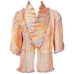 Zandra Rhodes Jacket with Plissé Detail