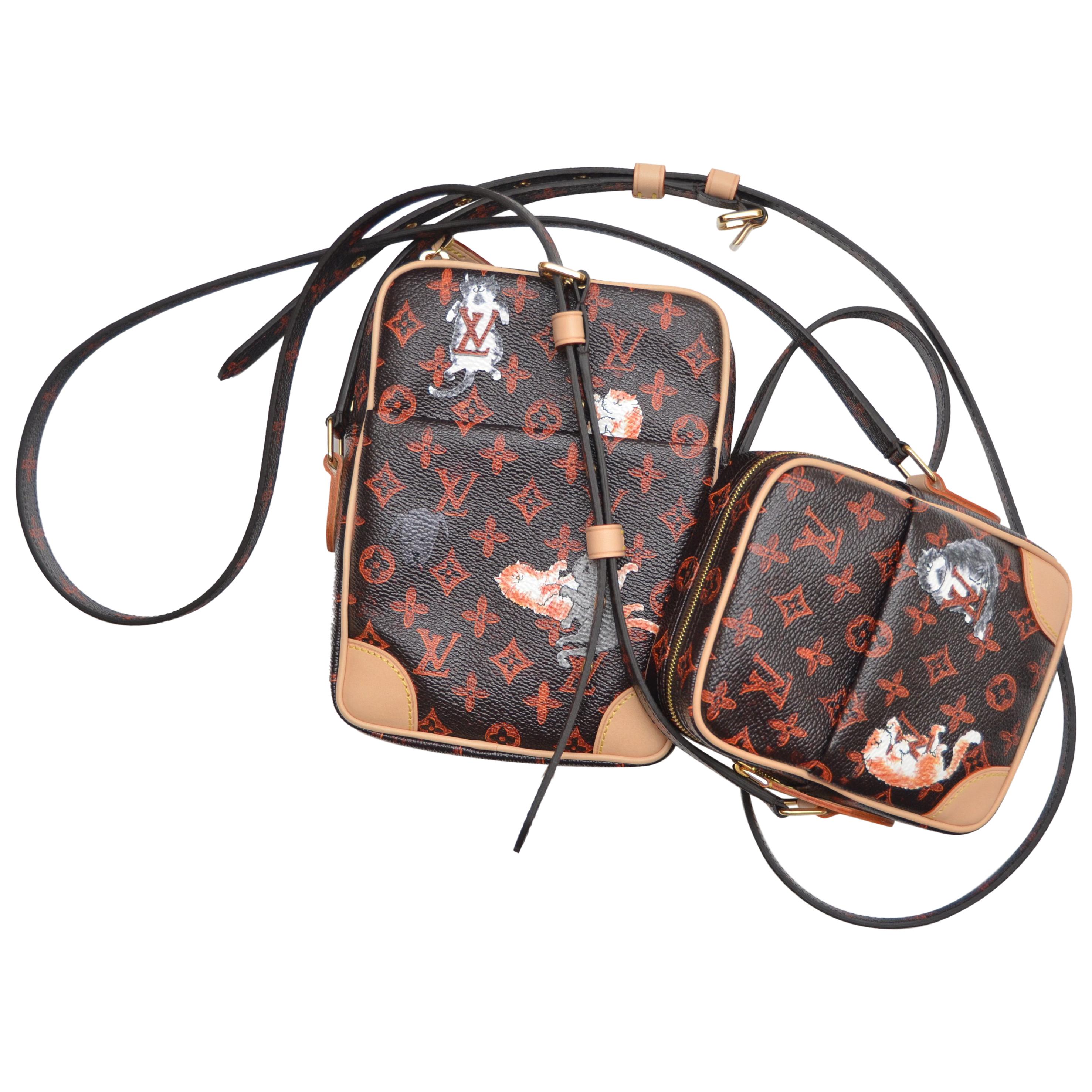 Louis Vuitton Catogram Paname Set Two Handbags Grace Coddington NEW