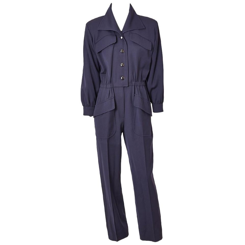 Yves Saint Laurent Gabardine Jumpsuit