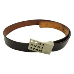 Louis Vuitton Black Cut Out 211010 Belt