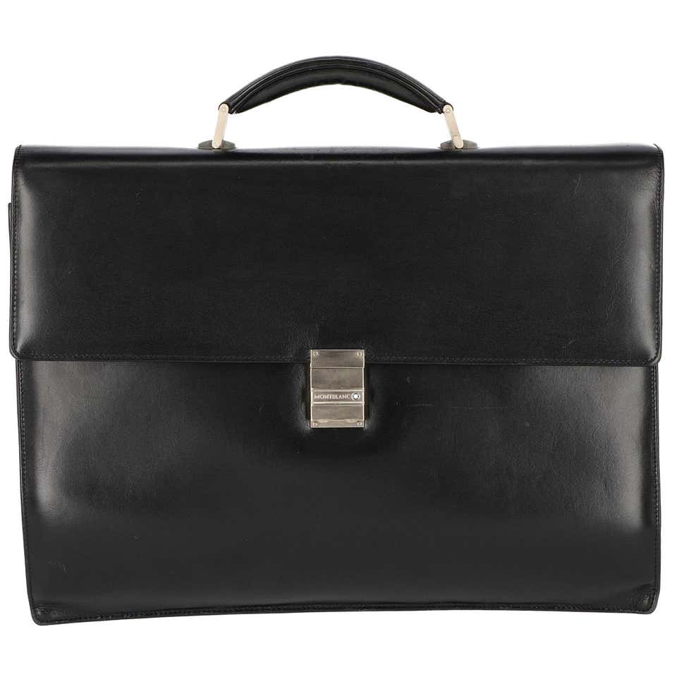 1990s Montblanc Black Leather Briefcase at 1stDibs | montblanc ...