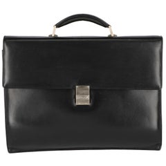 Vintage 1990s Montblanc Black Leather Briefcase