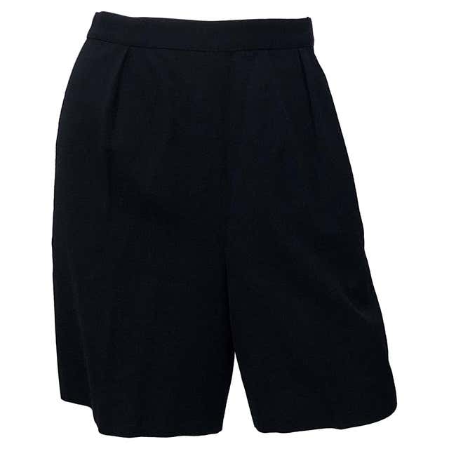 Cardinali Original Sample Black Wool High Waisted 1960s Shorts and Belt ...