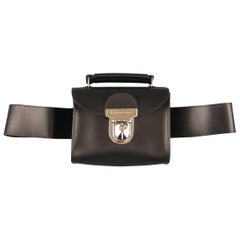  D&G by DOLCE & GABBANA Black S Rubber Mini Belt Bag