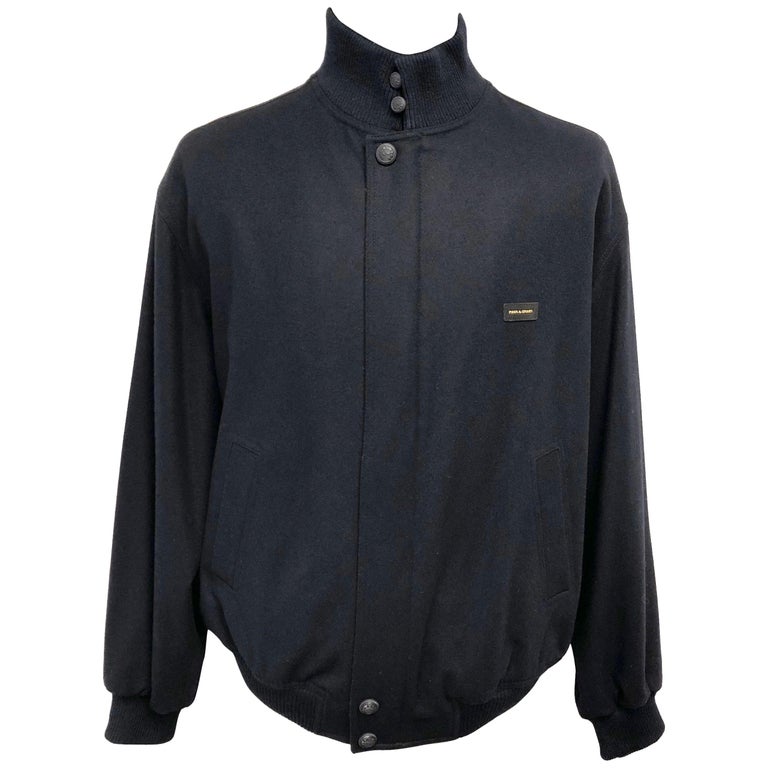 PAUL and SHARK Yachting Men's Full Zip Wool Navy Blue Bomber Jacket at  1stDibs