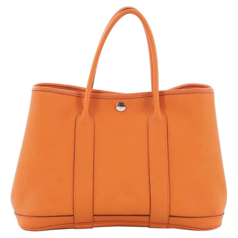 Hermes Garden Party Tote Leather 30 at 1stDibs