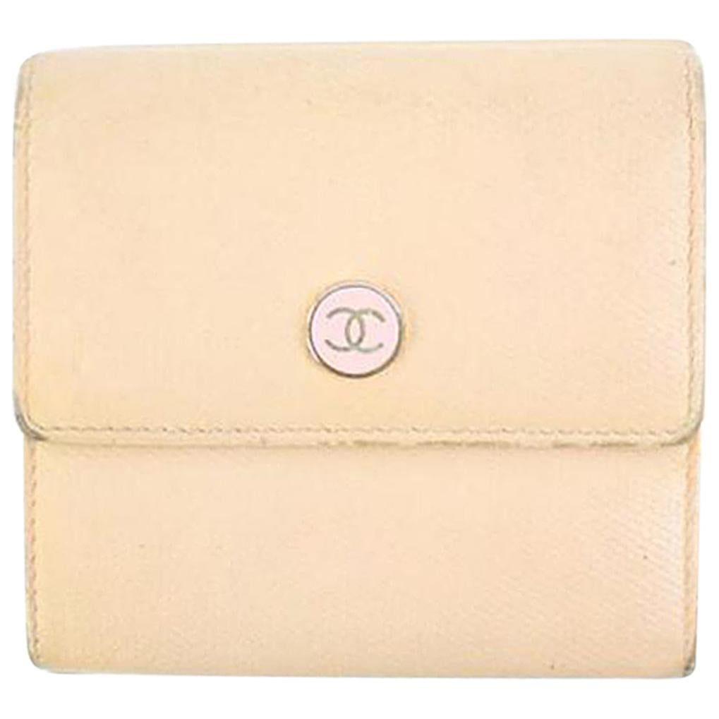 Chanel Pink Button Line 32cca41017 Wallet For Sale