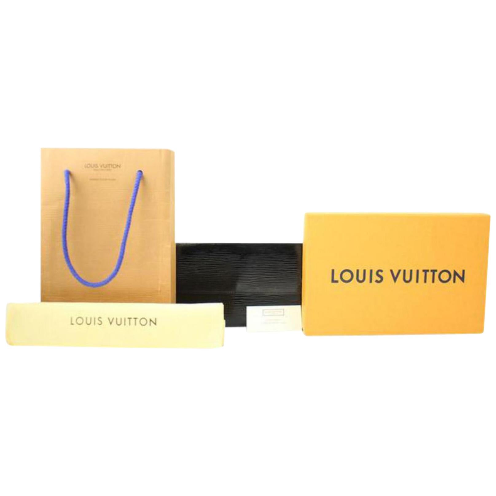 Louis Vuitton Black Noir Electric Epi Sarah Bifold 30lva3117 Wallet