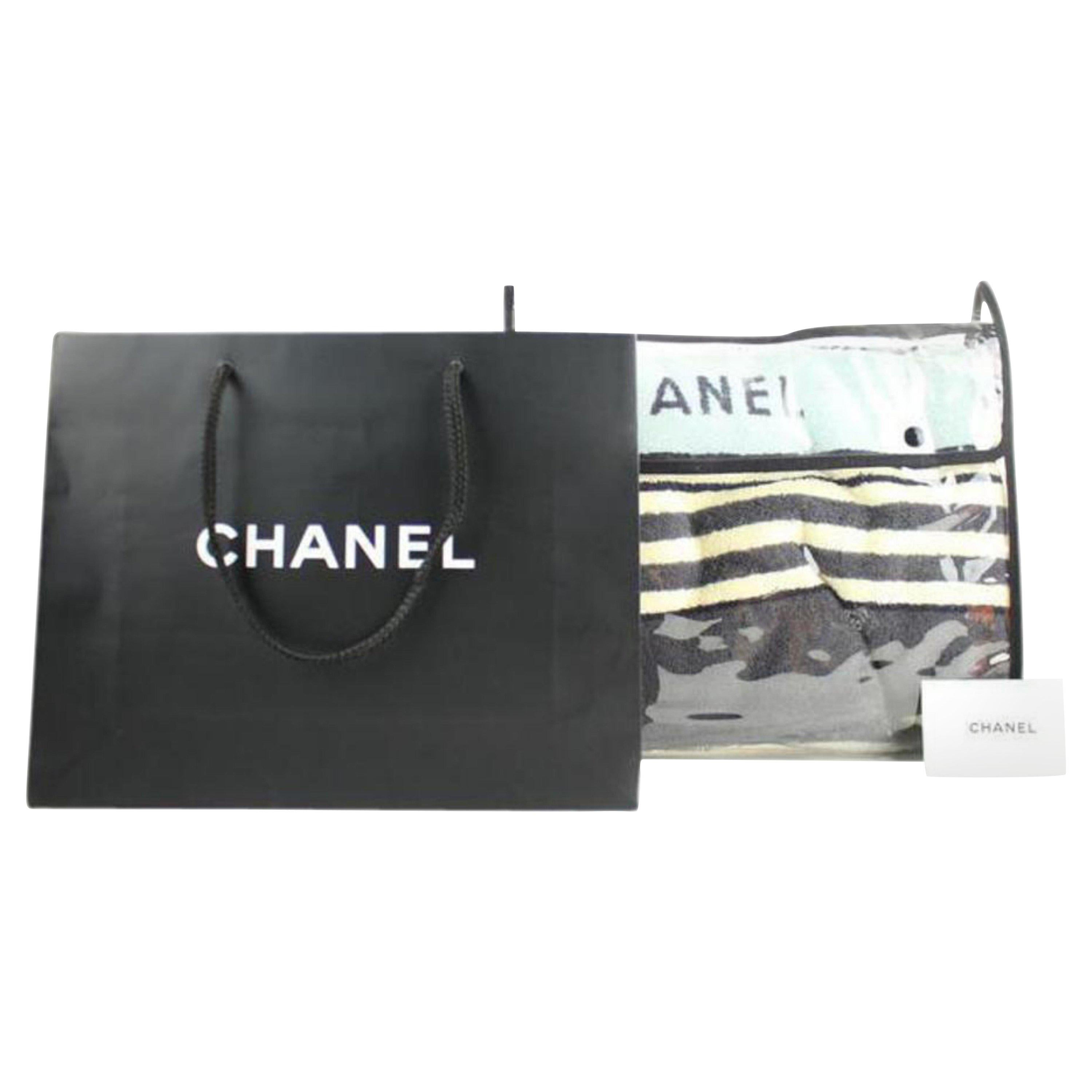 Chanel Brown Cc Beach Towel 66cca2617 For Sale